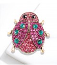 PINK LADY BUG BROOCH thumbnail