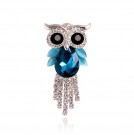 BLUE OWL BROOCH thumbnail