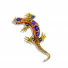 ORANGE LIZARD BROOCH thumbnail