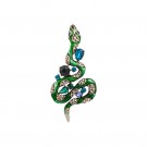 GREEN SNAKE BROOCH thumbnail