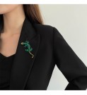 GREEN LIZARD BROOCH  thumbnail